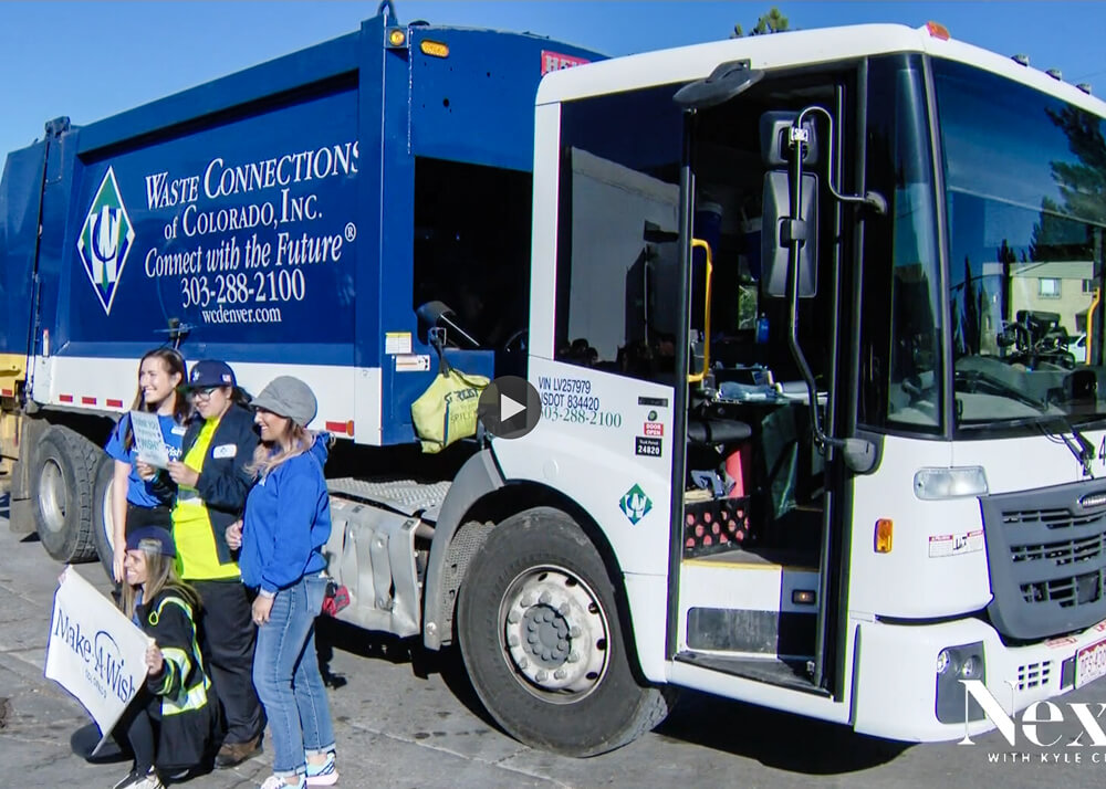 Waste Connections Colorado Make A Wish Garbage Truck